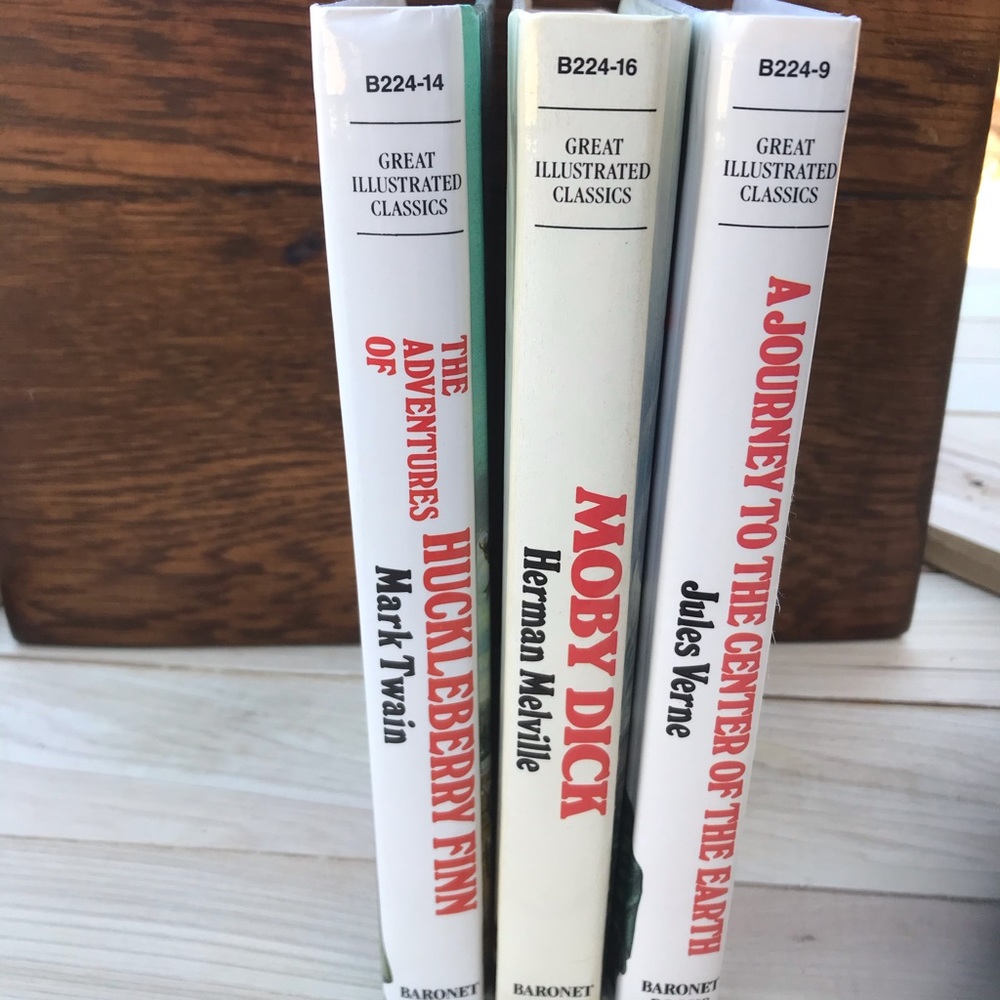 3/$10 Children’s Youth Books- Huck Finn, Moby Dick